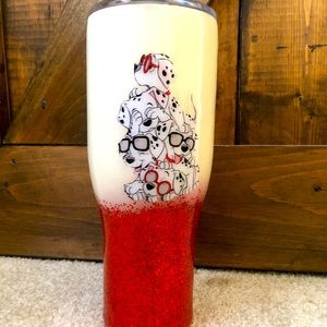 Handmade Dalmatians and Cruella-inspired Tumbler 30 oz